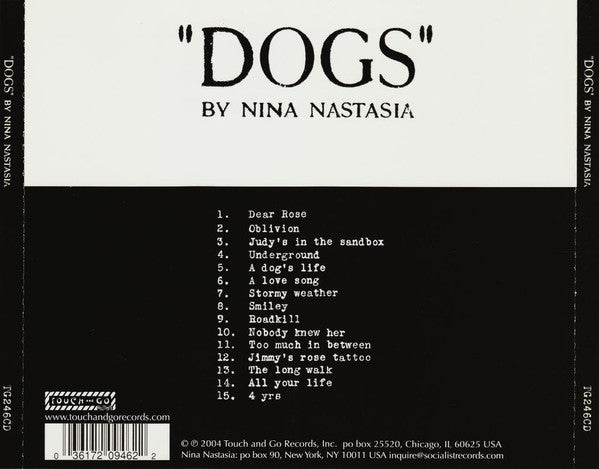 NINA NASTASIA Dogs Used Vinyl, M -