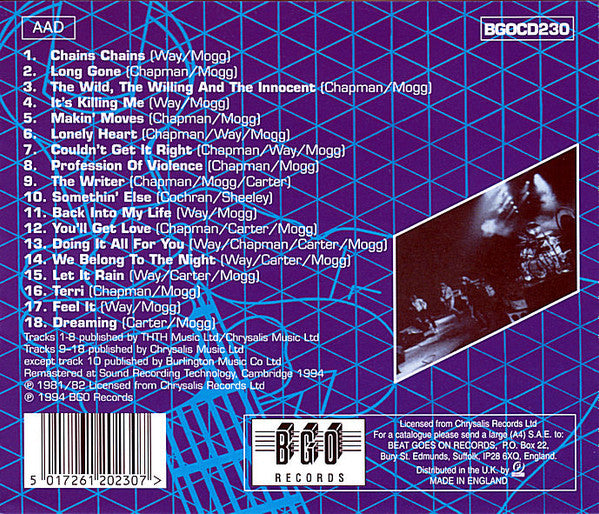 UFO The Wild, The Willing and the Innocent/Mechanix CD, very good plus