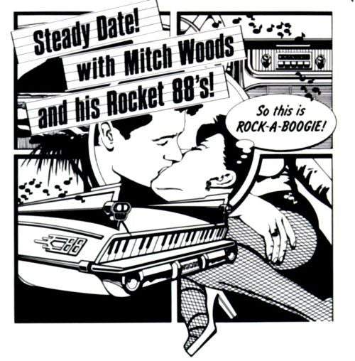 MITCH WOODS AND HIS ROCKET 88'S Steady Date CD, cd like new