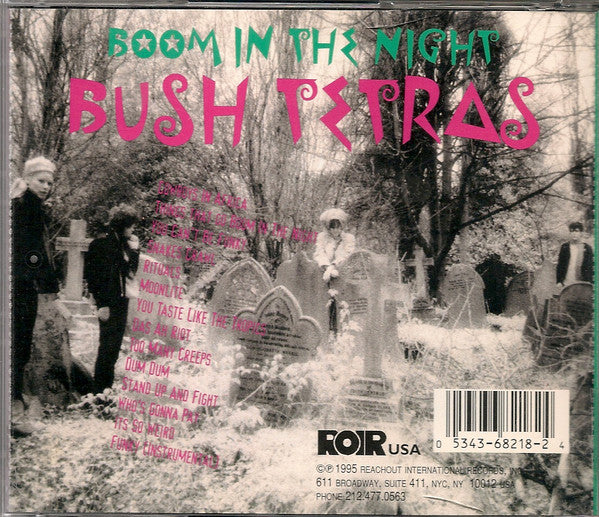 BUSH TETRAS Boom In The Night CD, like new