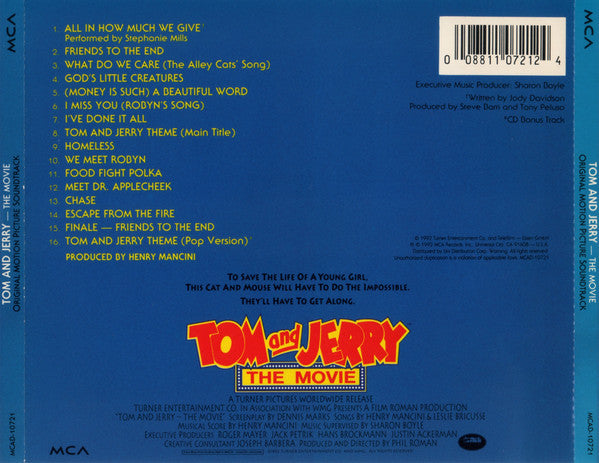 HENRI MANCINI Tom & Jerry The Movie Used CD, like new