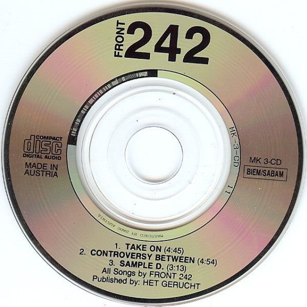 FRONT 242 Endless Riddance Used CD mini-disc and adaptor, VG+