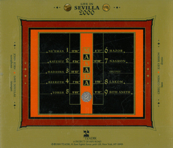 MASADA Live In Sevilla 2000 CD, like new