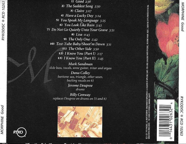 MORPHINE Good Used CD, VG+