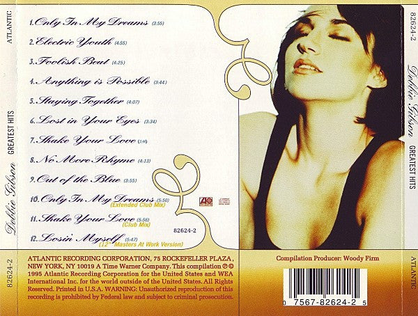 DEBBIE GIBSON Greatest Hits CD (promo), very good plus