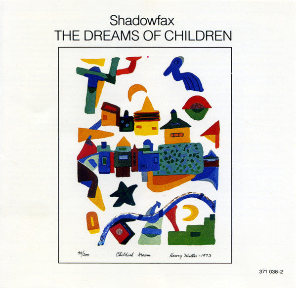 SHADOWFAX The Dreams Of Children CD, very good plus