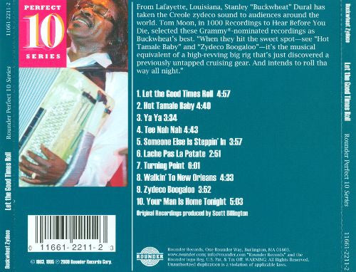 BUCKWHEAT ZYDECO Essential Recordings Let The Good Times Roll CD, new/sealed