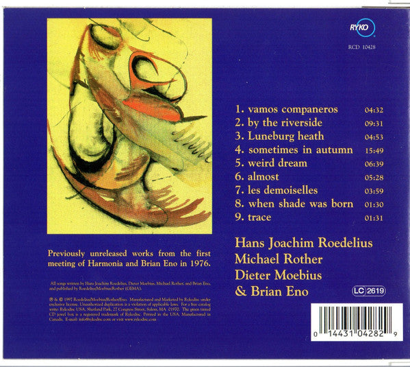 HARMONIA 76 Tracks & Traces Used CD, VG+