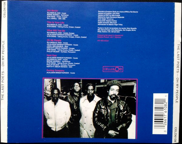 LAST POETS Oh My People Used CD, VG+