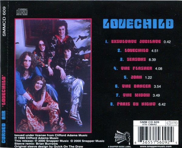 CURVED AIR Lovechild Used CD, M -