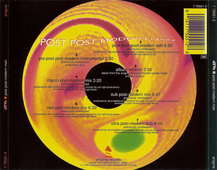 DEVO Post Post Modern Man Used CD, VG+