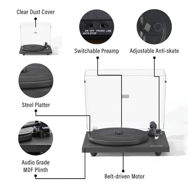 Crosley C6 2-Speed Turntable