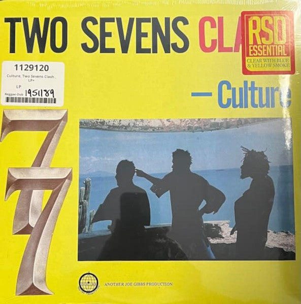 CULTURE - Two Sevens Clash - CLEAR W/BLUE & YELLOW SMOKE VINYL New