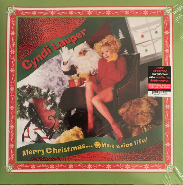 Cyndi Lauper - Merry Christmas (Clear w/ Red & White Swirl Vinyl) - New Vinyl