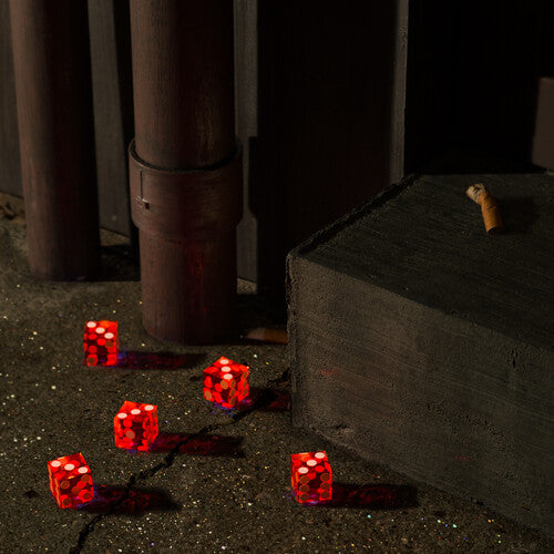 Bright Eye Five Dice, All Threes - ltd ed red and orange splatter vinyl
