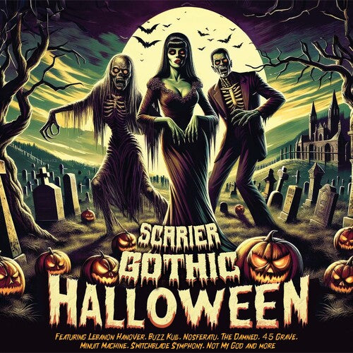 Various Artists Scarier Gothic Halloween - neon orange vinyl