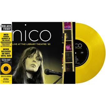 NICO Live At The Library Theatre '83 Crystal Clear Yellow Vinyl New Vinyl LP RSD BF 2022