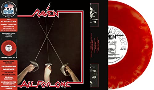 Raven - All For One - Red & Black Smoke - Vinyl