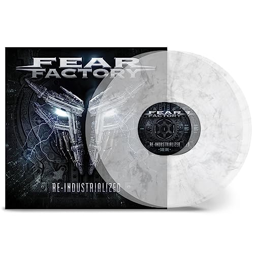 Fear Factory - Re-industrialized - Clear & Silver Marble - Vinyl