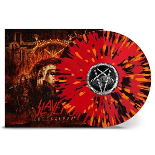 Slayer Repentless - Transparent Red W/ Orange & Black Splatter - Vinyl