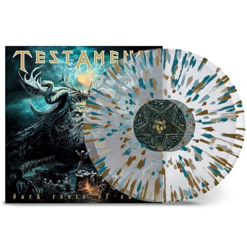 Testament - Dark Roots Of Earth - Clear Gold Green Splatter - Vinyl