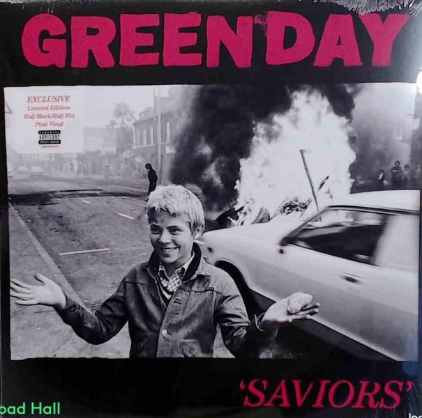 Green Day - Saviors - Limited Edition Half Black/Half Hot Pink Vinyl