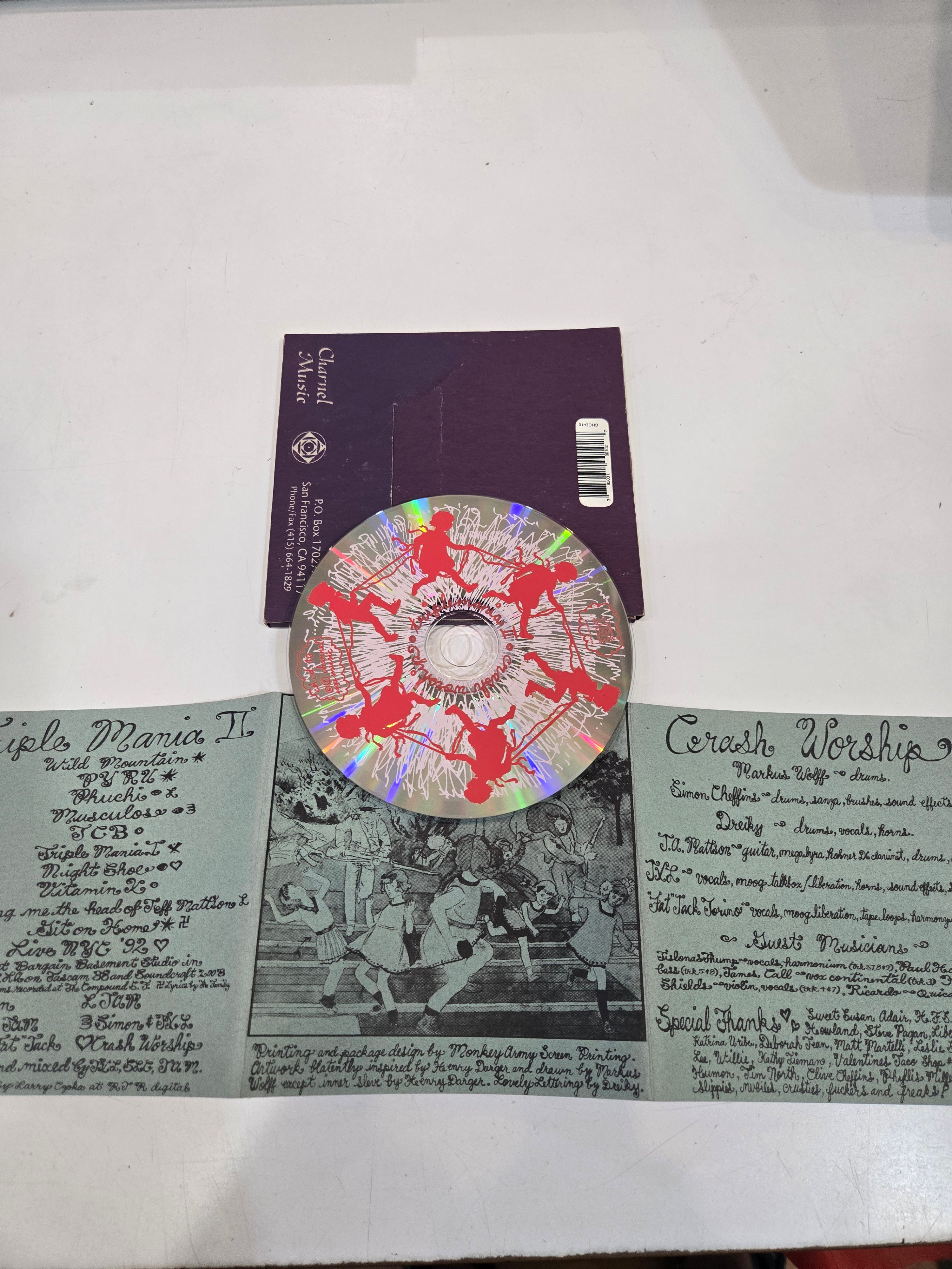 CRASH WORSHIP Triple Mania II Used CD, VG+