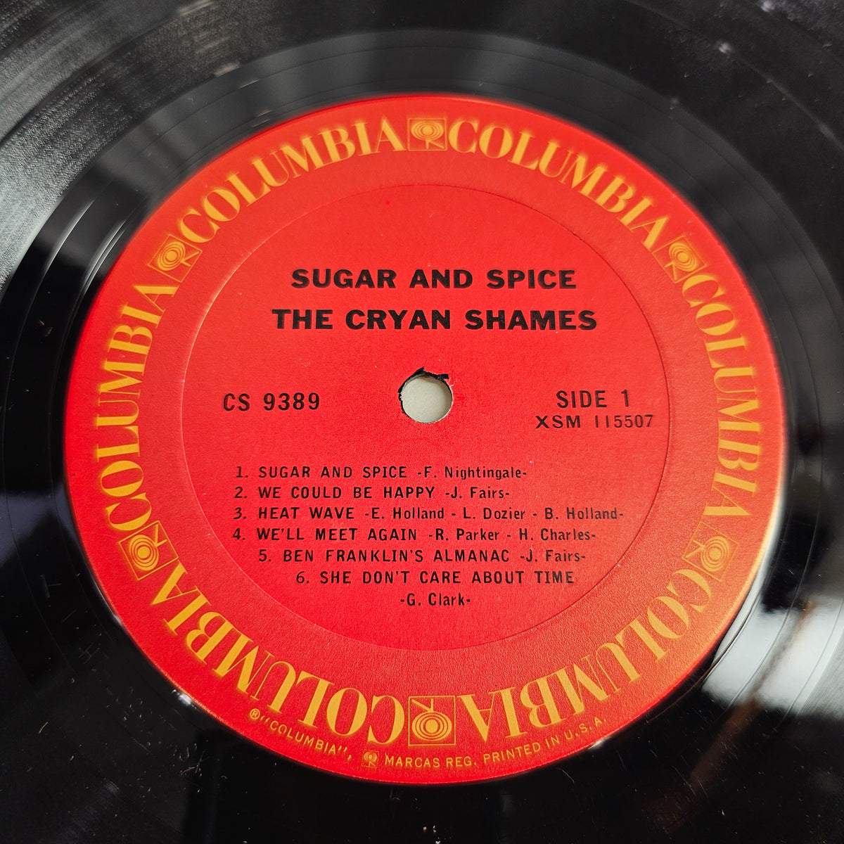 The Cryan' Shames  Sugar & Spice (Stereo)  Used Vinyl