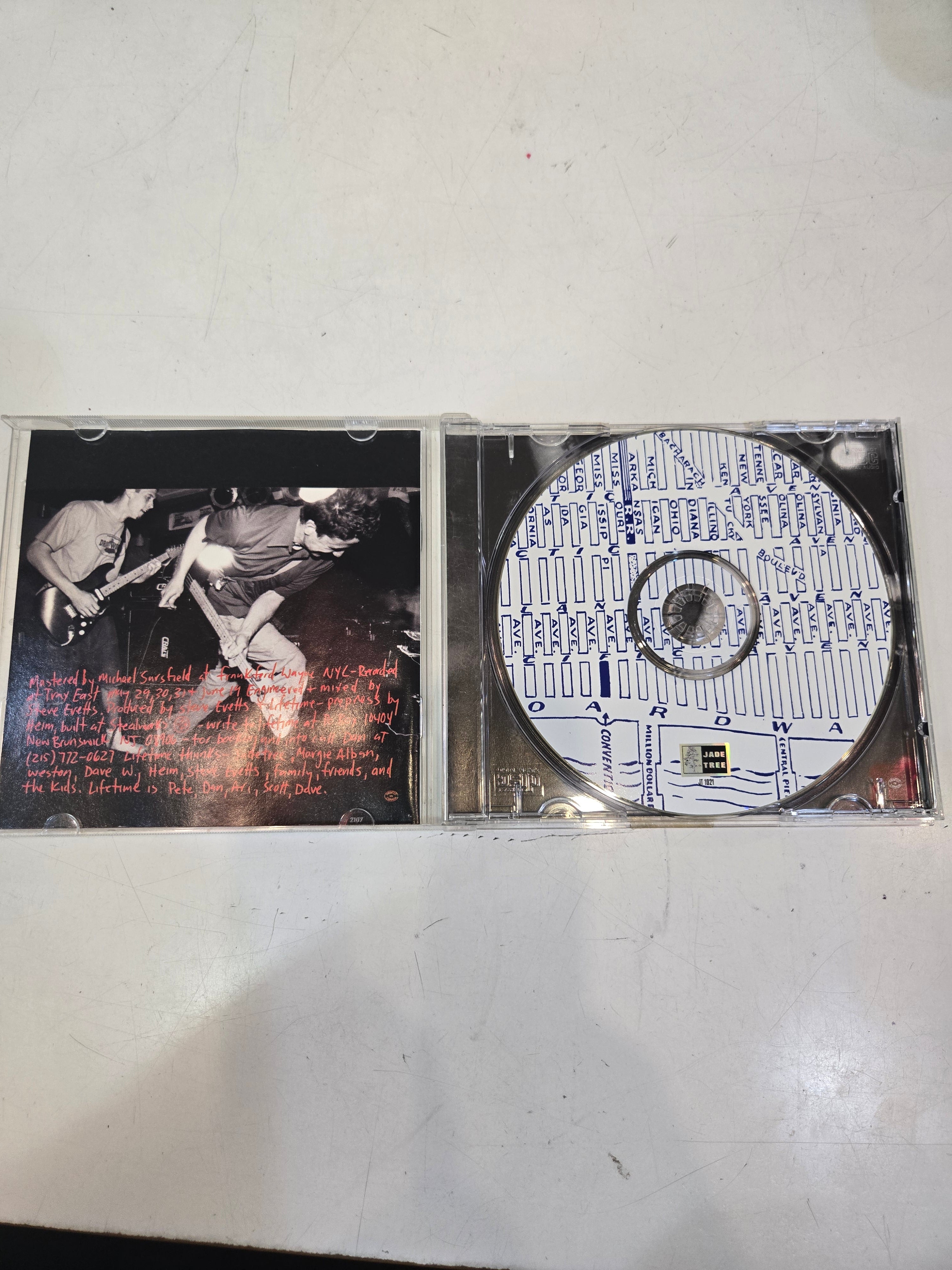 LIFETIME Hello Bastards CD, very good plus - Jade Tree JT1021, 1995