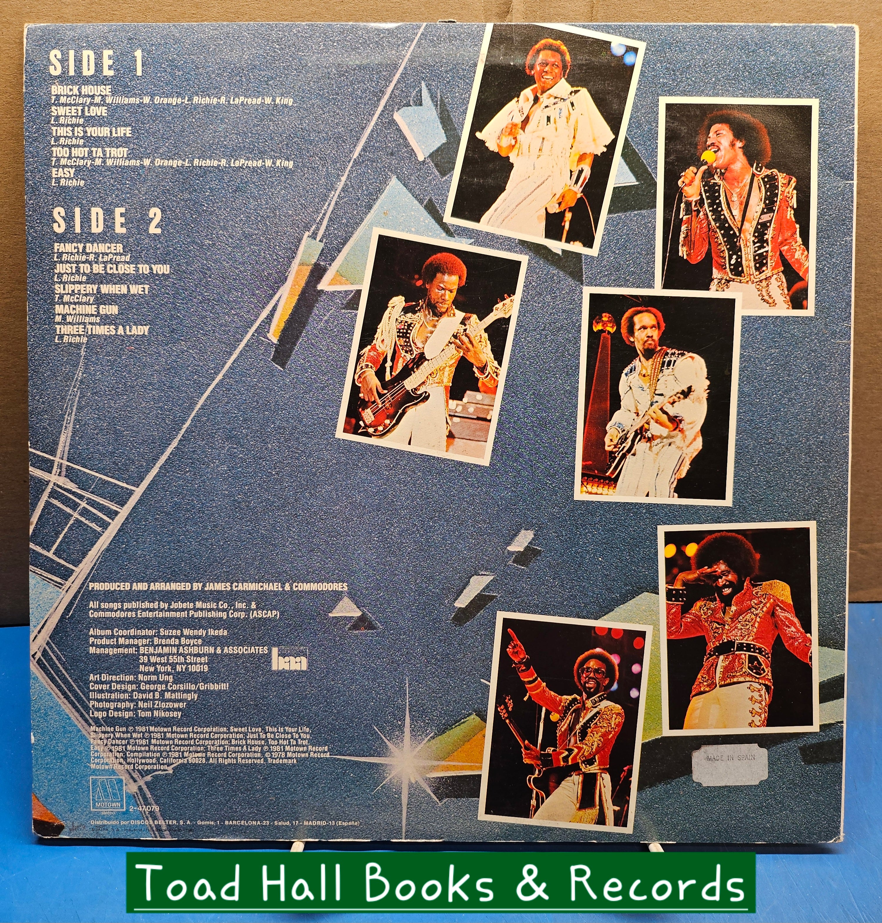 COMMODORES Greatest Hits  Used Vinyl LP Import From Spain