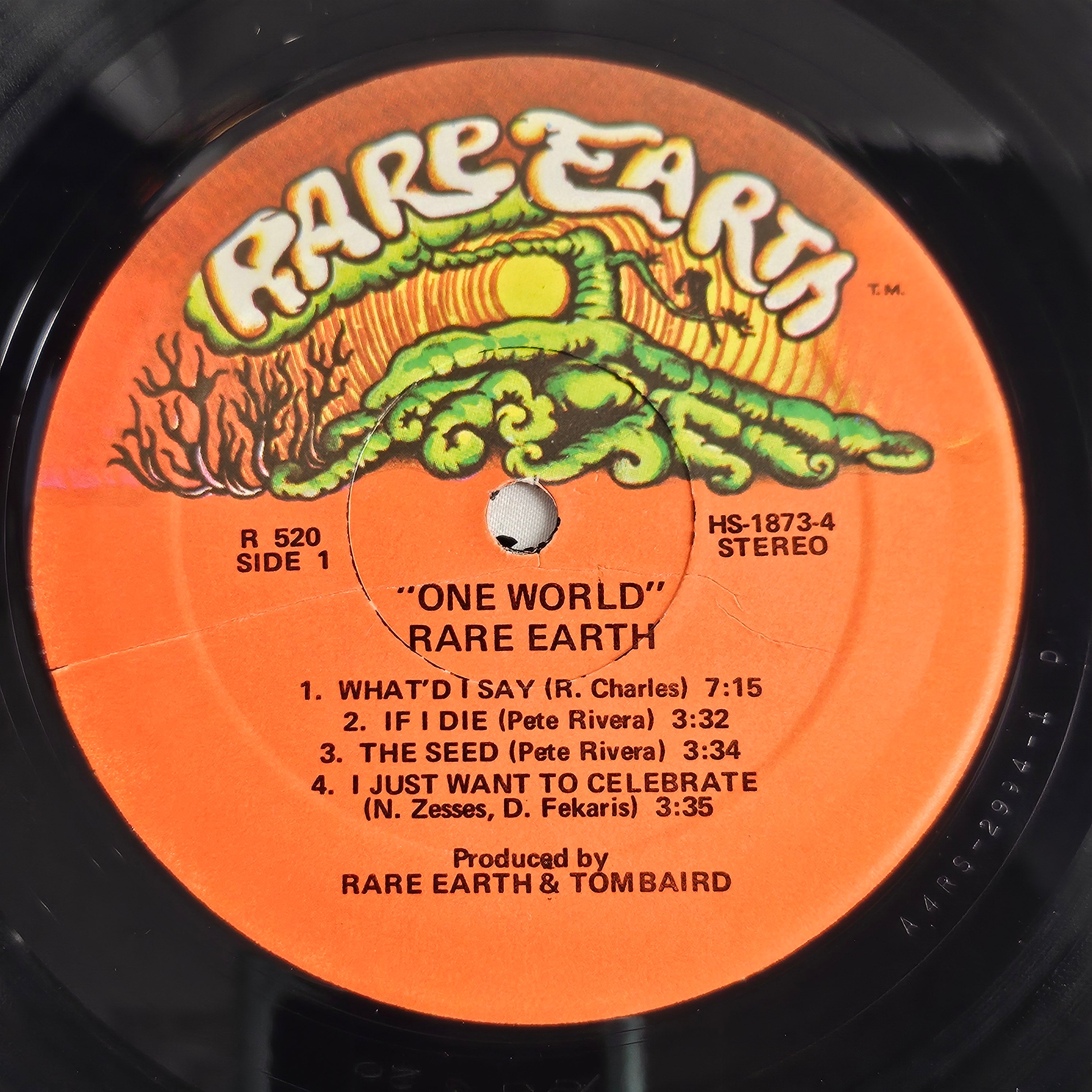 RARE EARTH One World Used 1971 Vinyl LP Record