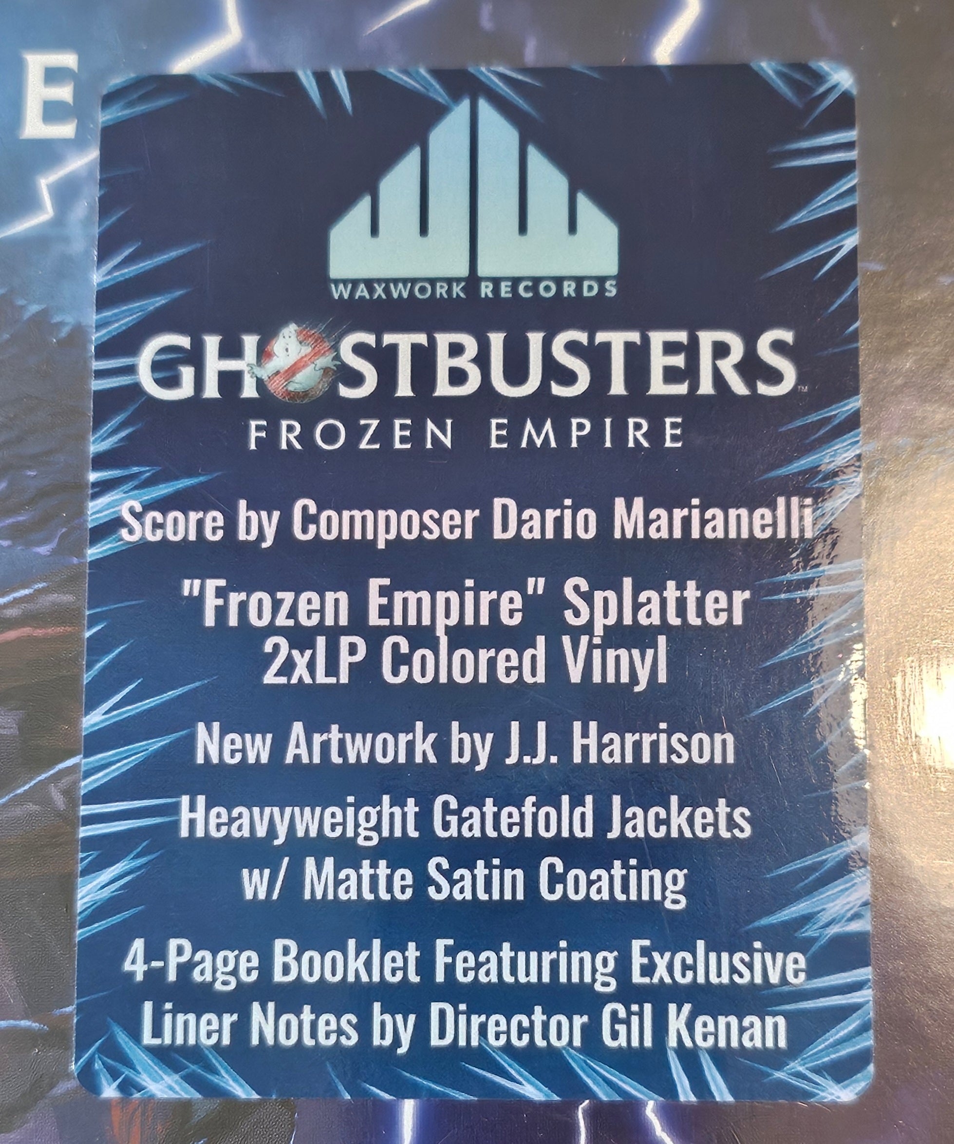 Dario Marianelli Ghostbuster's Frozen Empire Soundtrack - New Vinyl