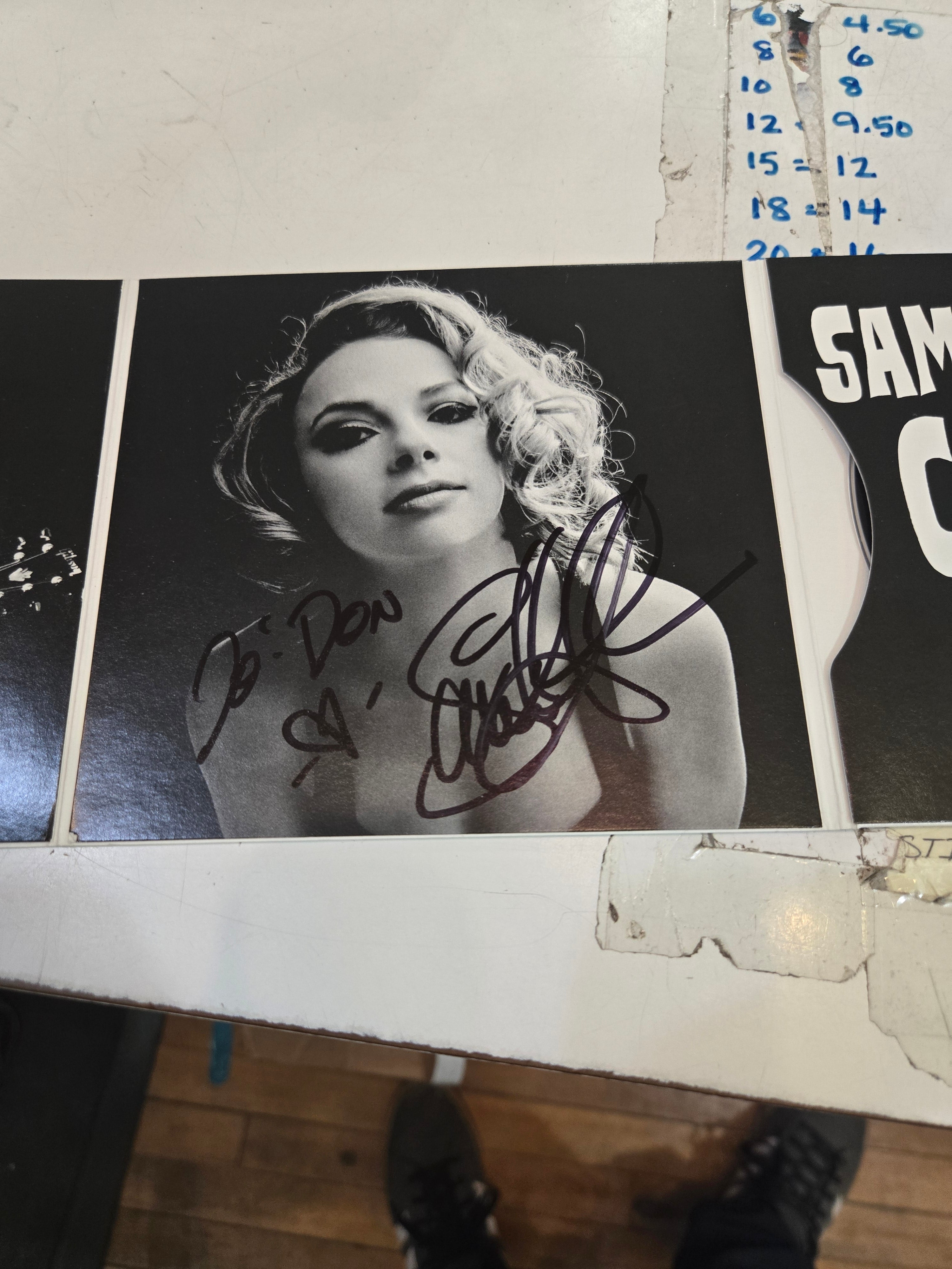 SAMANTHA FOX Chills & Fevers CD signed, very good plus
