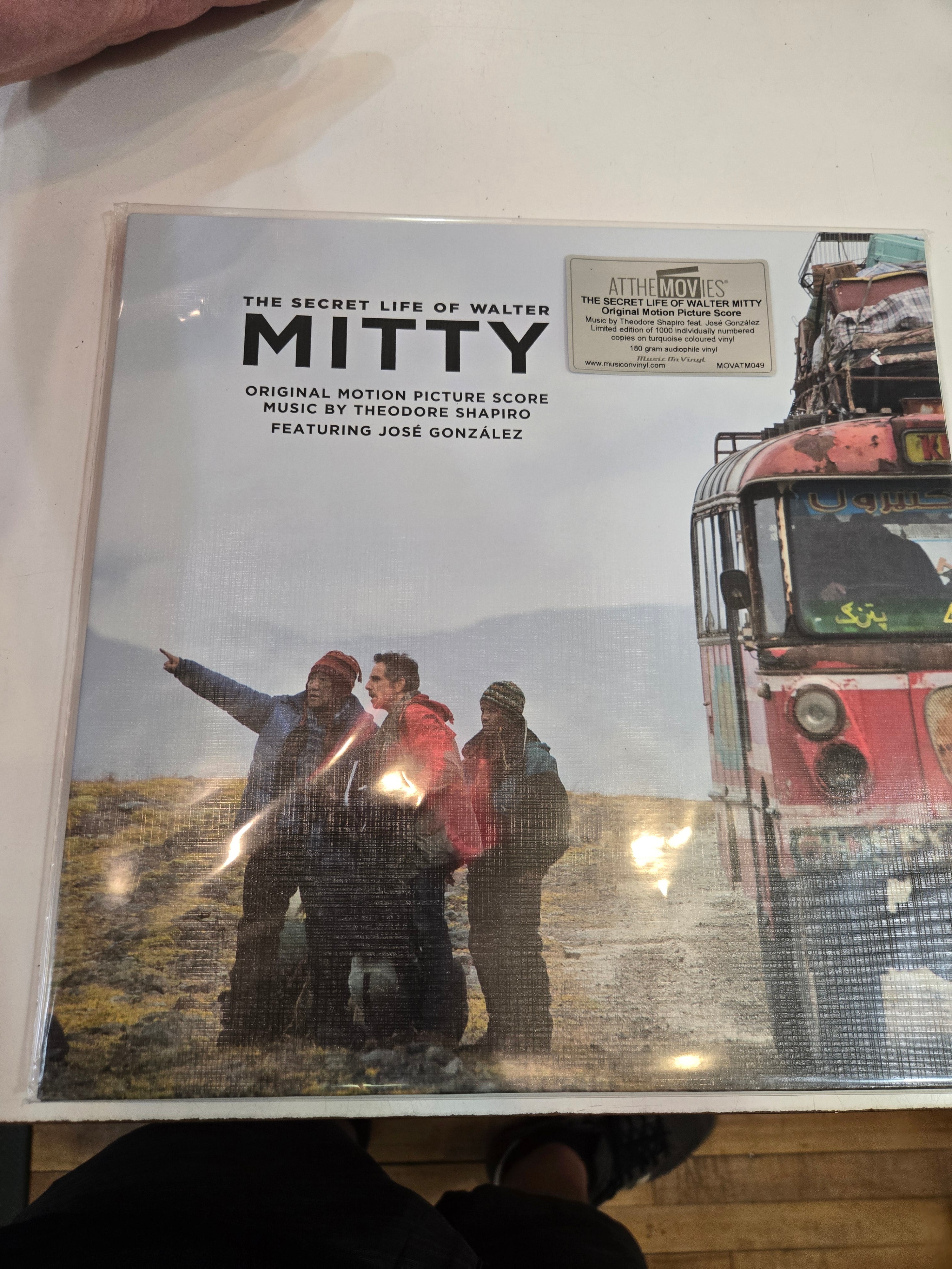 THEODORE SHAPIRO The Secret Life Of Walter Mitty S/T New Vinyl LP Turquoise Vinyl MOV