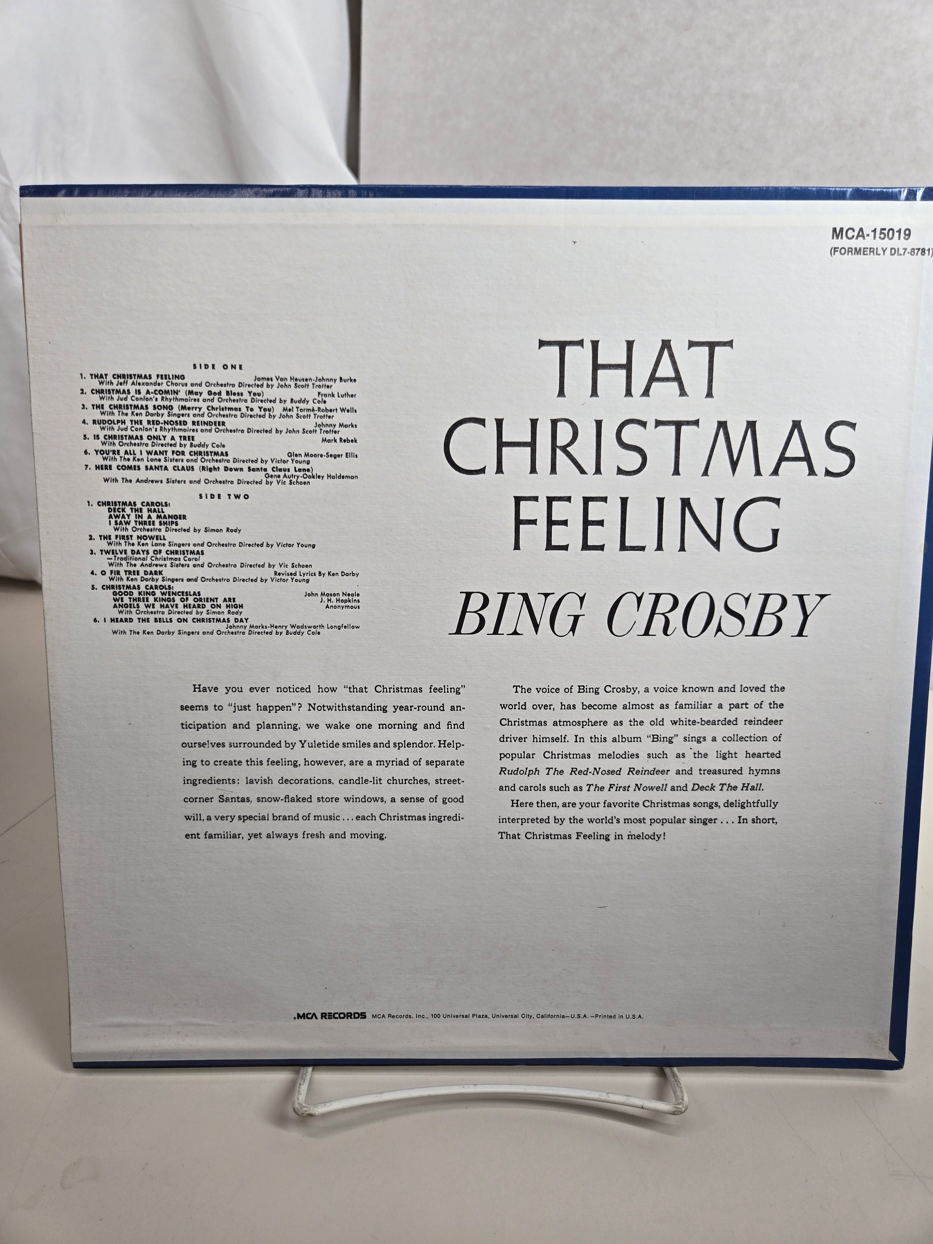 Bing Crosby - That Christmas Feeling - Used Vinyl