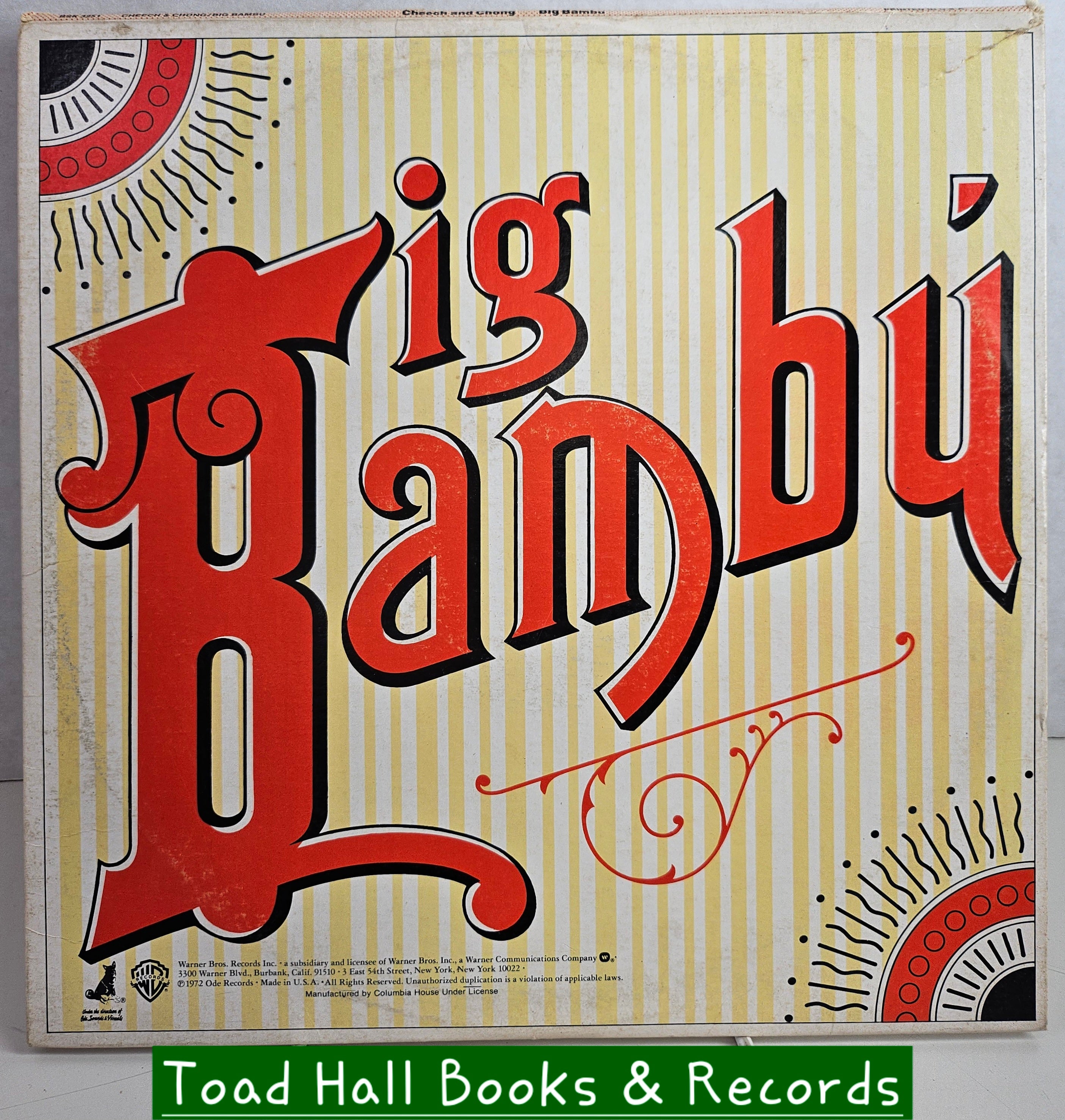 CHEECH & CHONG Big Bambu (W/Rolling Paper) Used Vinyl LP