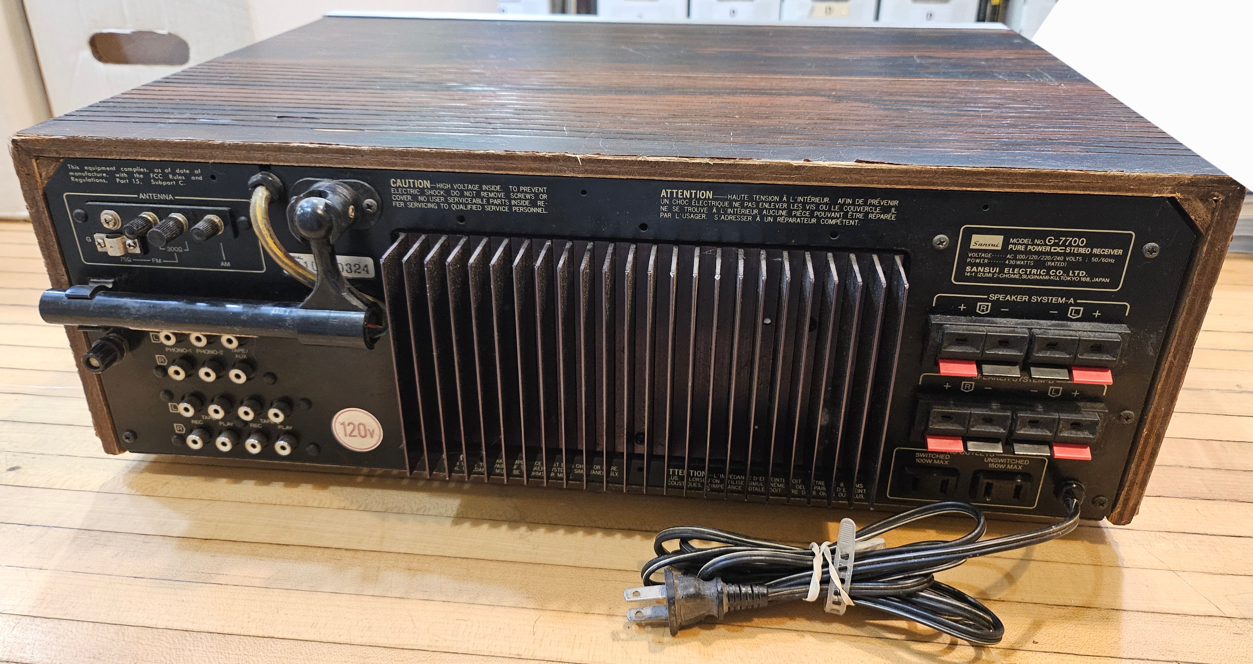 Sansui G-770 Stereo Receiver
