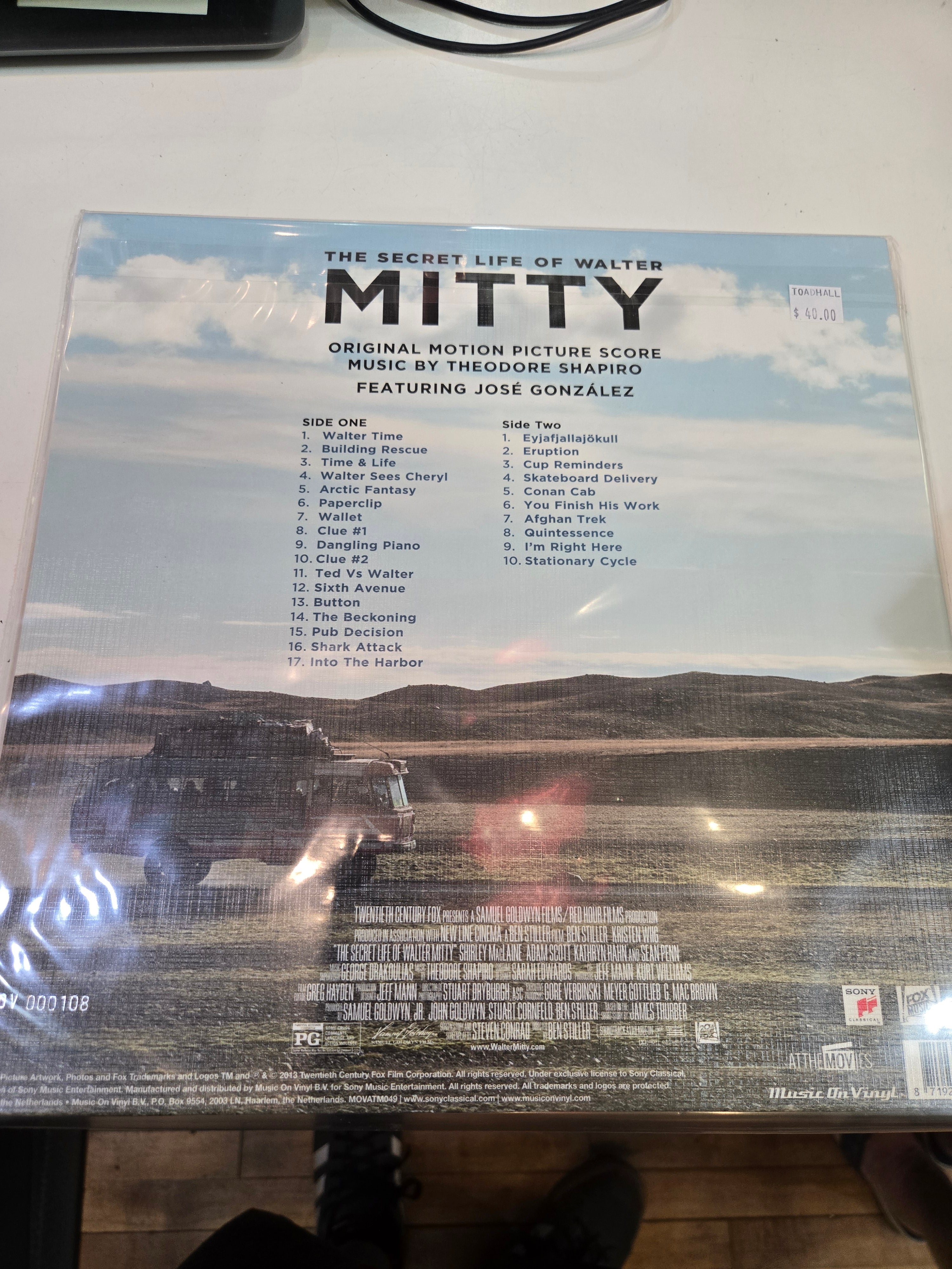 THEODORE SHAPIRO The Secret Life Of Walter Mitty S/T New Vinyl LP Turquoise Vinyl MOV