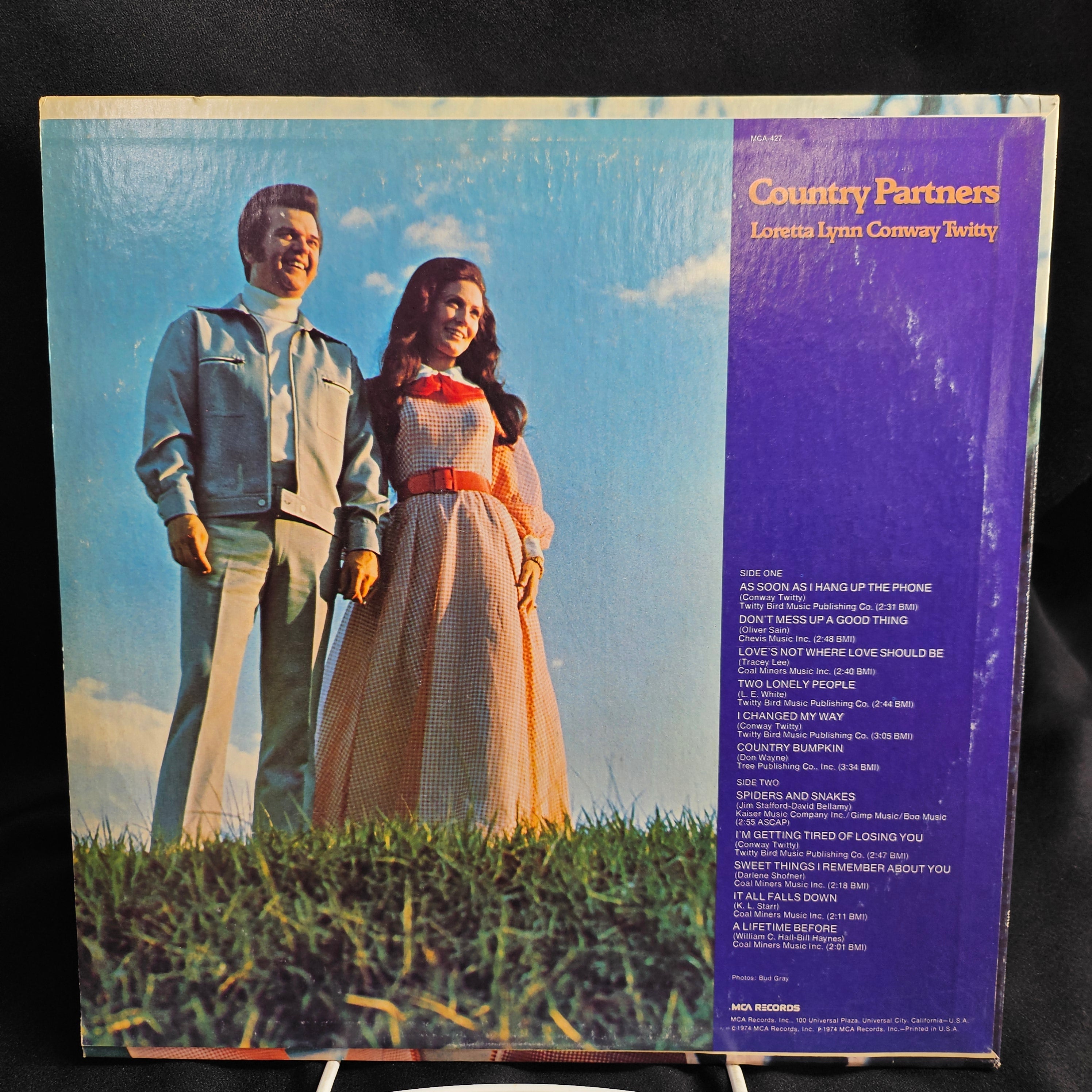 Country Partners Loretta Lynn & Conway Twitty 1974 Used Vinyl LP MCA-127