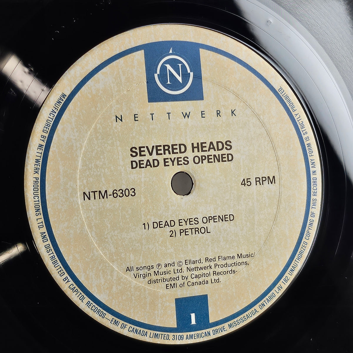 Severed Heads Dead Eyes Opened 1985 Used Vinyl LP NTM-6303