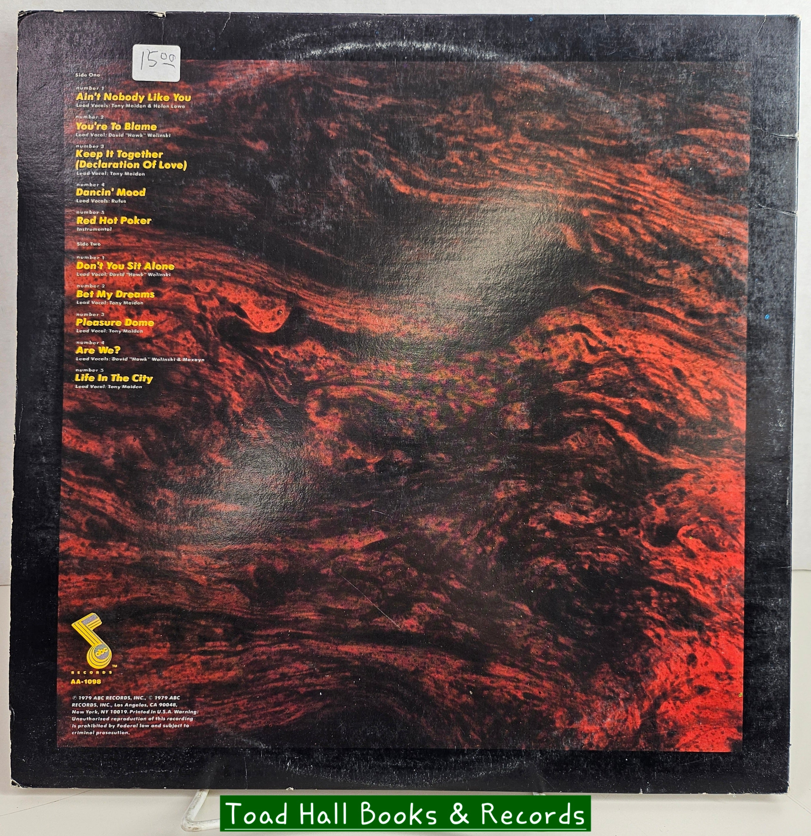 RUFUS Numbers Used Vinyl LP