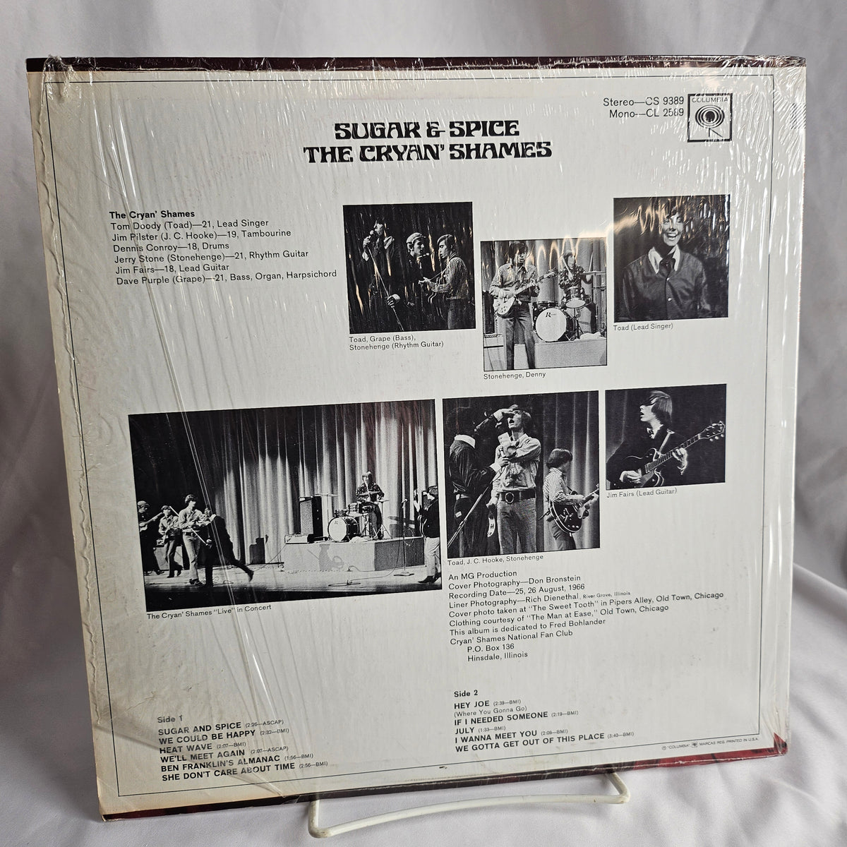 The Cryan' Shames  Sugar & Spice (Stereo)  Used Vinyl