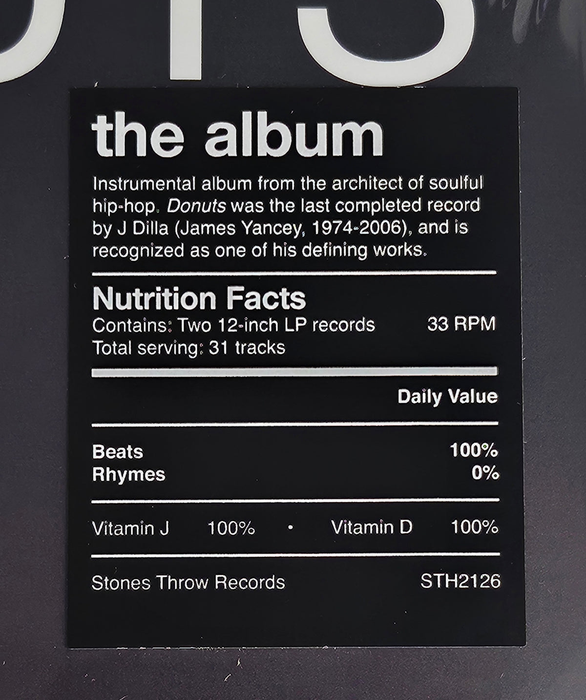 J DILLA Donuts New Vinyl LP