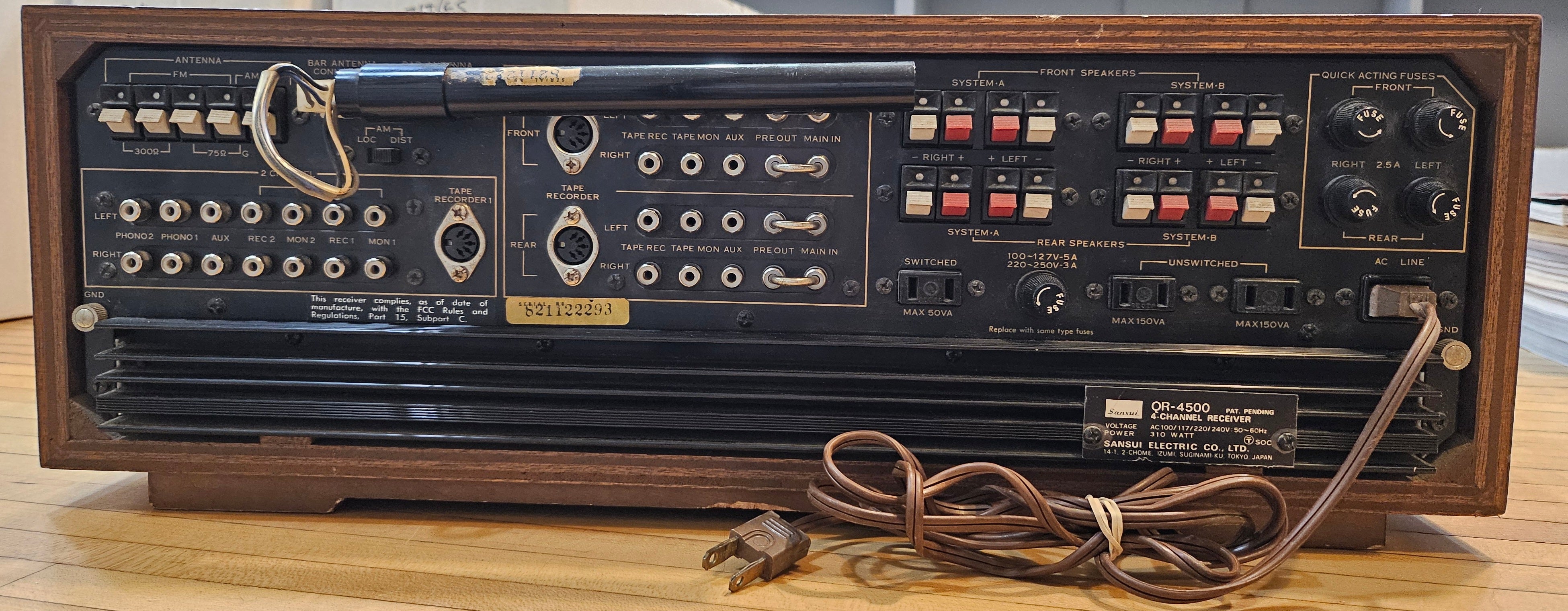 Sansui QR-4500 Receiver