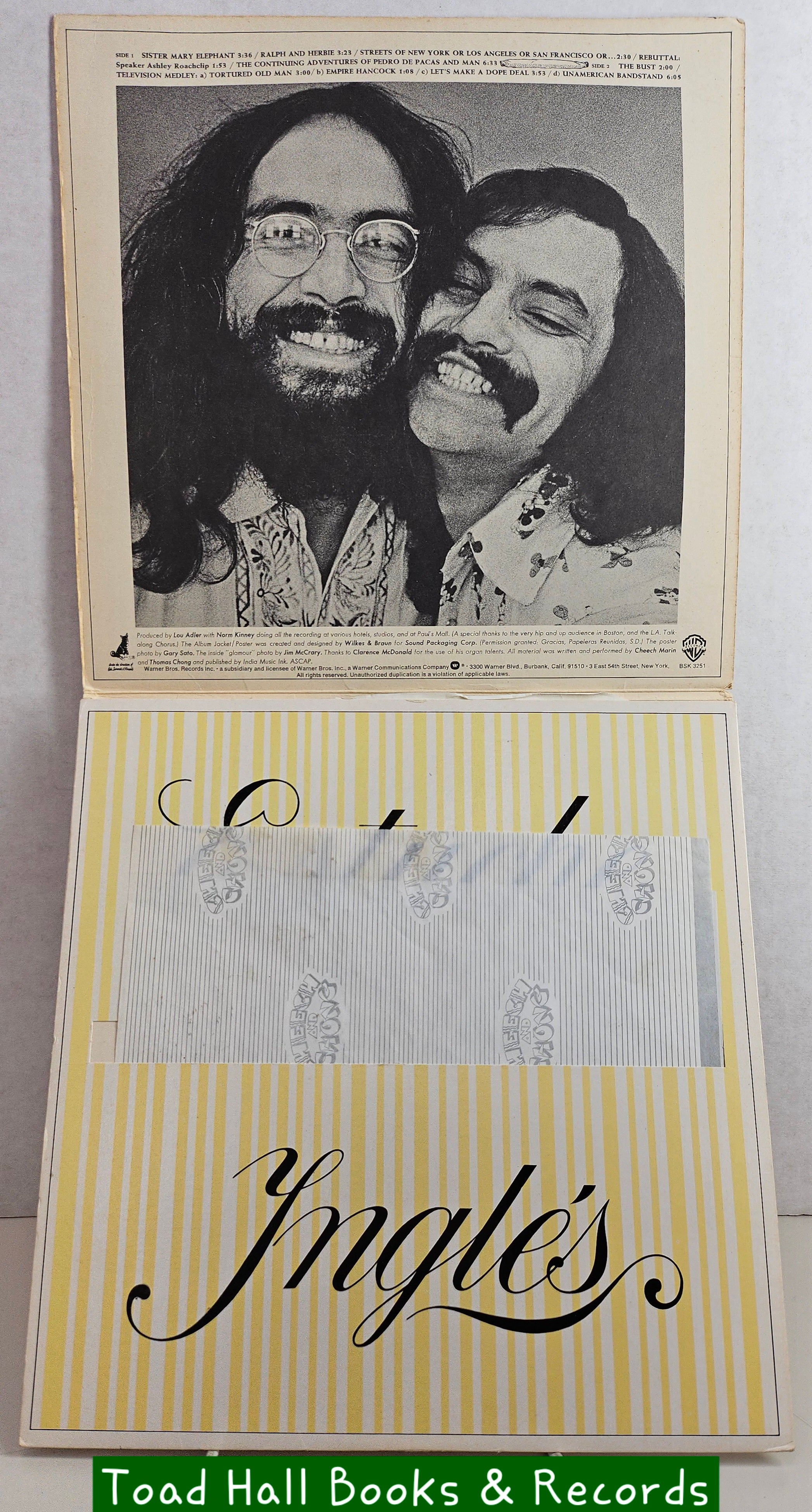 CHEECH & CHONG Big Bambu (W/Rolling Paper) Used Vinyl LP